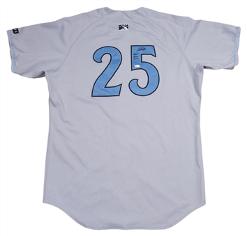 2010 Wil Myers Game Used and Signed Wilmington Blue Rocks Minor League Road Jersey (Team LOA & MLB Authenticated)
